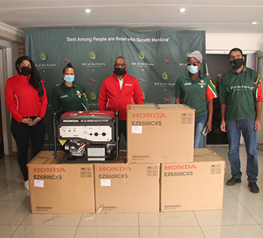 Honda Motor Southern Africa donates generators to support SA health services Honda Motor Southern Africa donates generators to support SA health services
