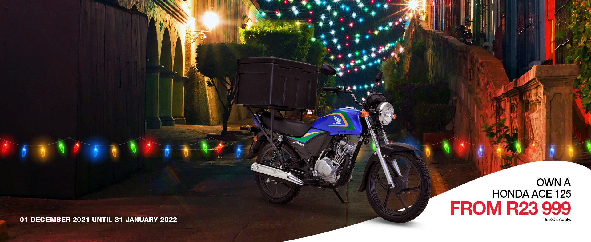 Deliver with Honda this festive season Deliver with Honda this festive season