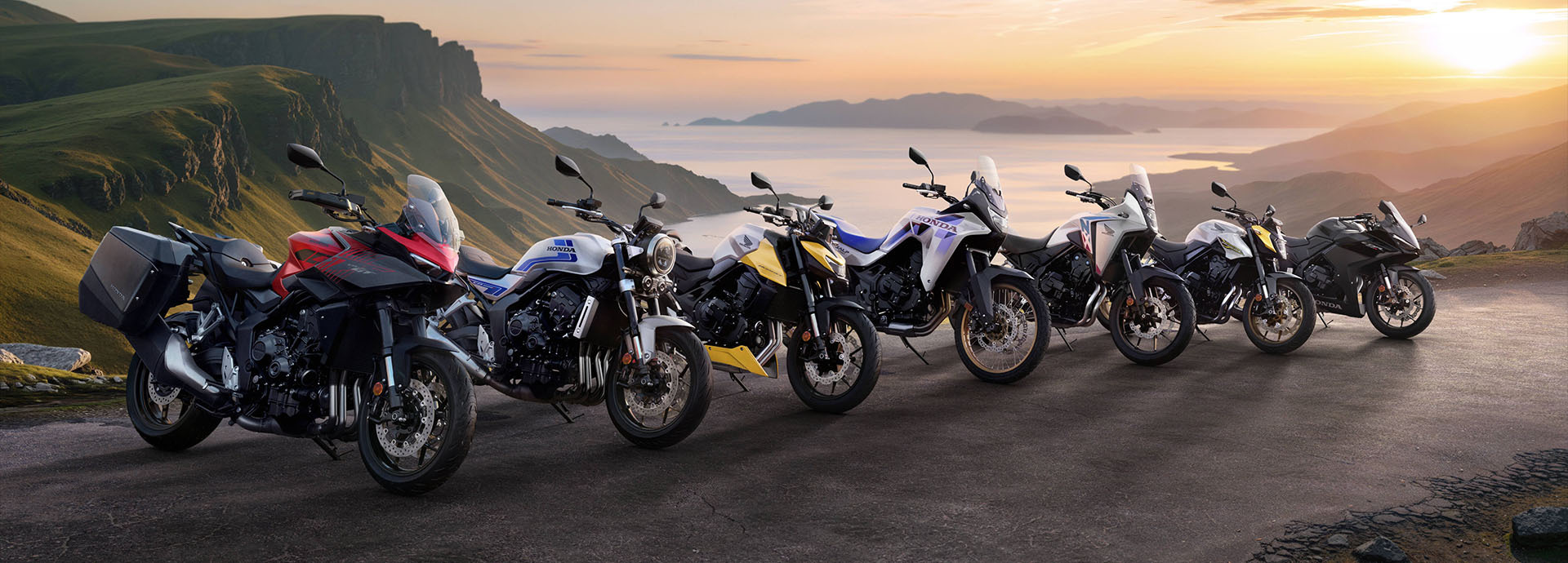 CB1000GT, Honda WN7 electric motorcycle, Honda E-Clutch line-up and V3R 900 E-Compressor Prototype