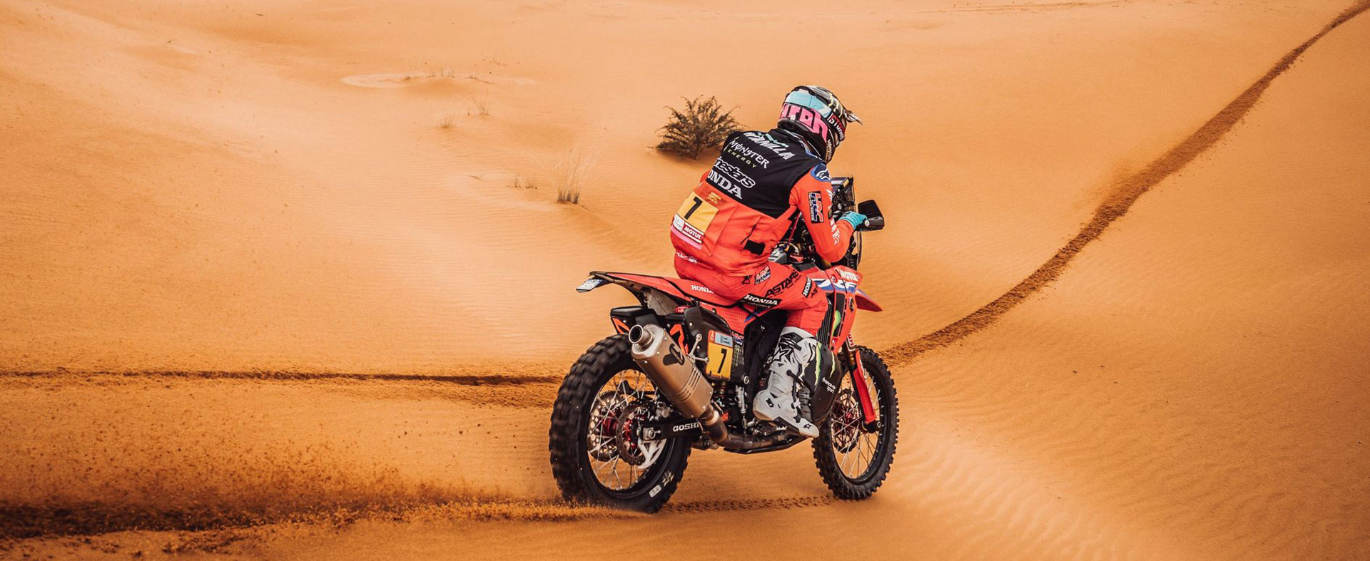 First stage win for the Monster Energy Honda Team at the 2022 Dakar